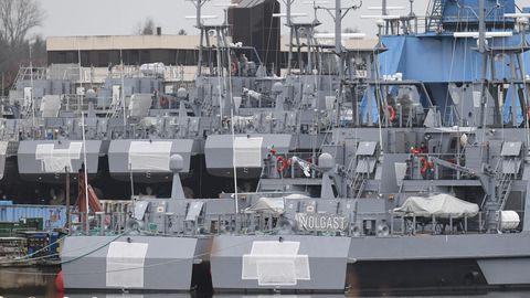 Patrouillenboote für Saudi-Arabien liegen auf Halde