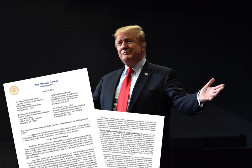 Donald Trump: Der Bericht von Robert Mueller ist über 300 Seiten lang - das wirft Fragen auf Donald Trump: Der Bericht von Robert Mueller ist über 300 Seiten lang - das wirft Fragen auf