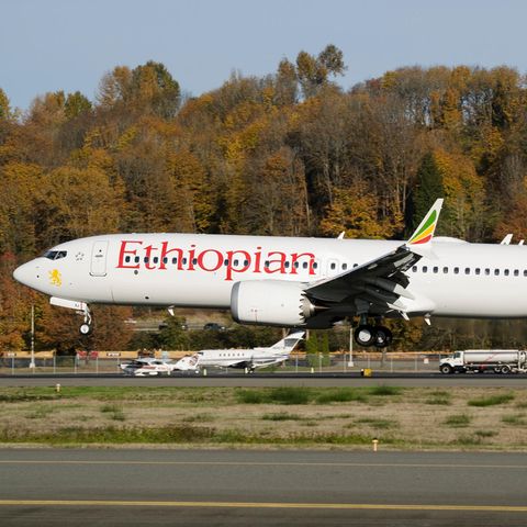 Eine Boeing 737 Max der Ethiopian Airlines