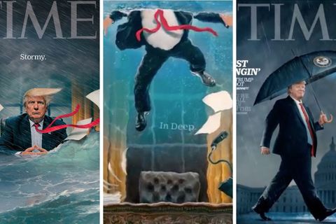 Das "Time Magazine" zeigt Trump nach den Russland-Ermittlungen