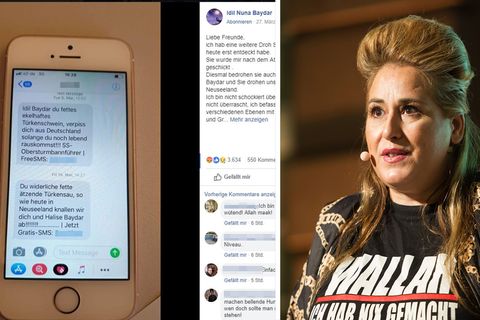 Comedian Idil Baydar alias "Jilet Ayşe" erhält übelste Morddrohungen