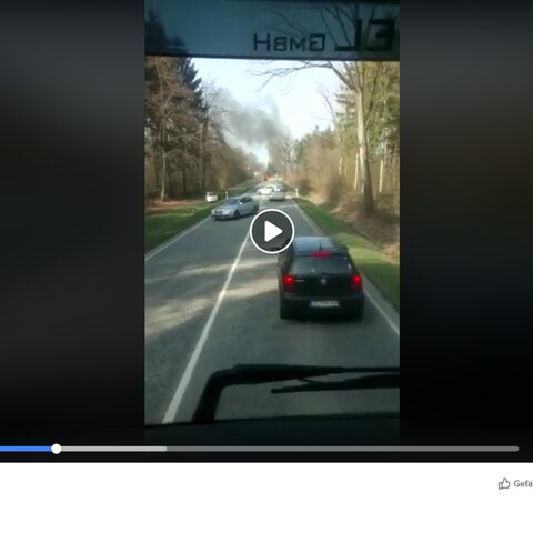 Ein Screenshot des Unfall-Videos