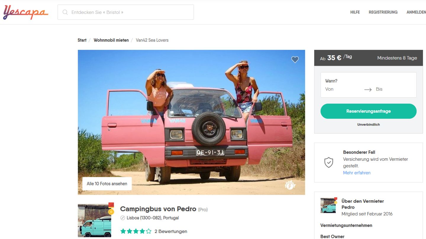 Campingbus von Pedro