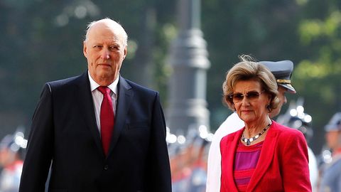 König Harald und Königin Sonja beim Staatsbesuch in Chile