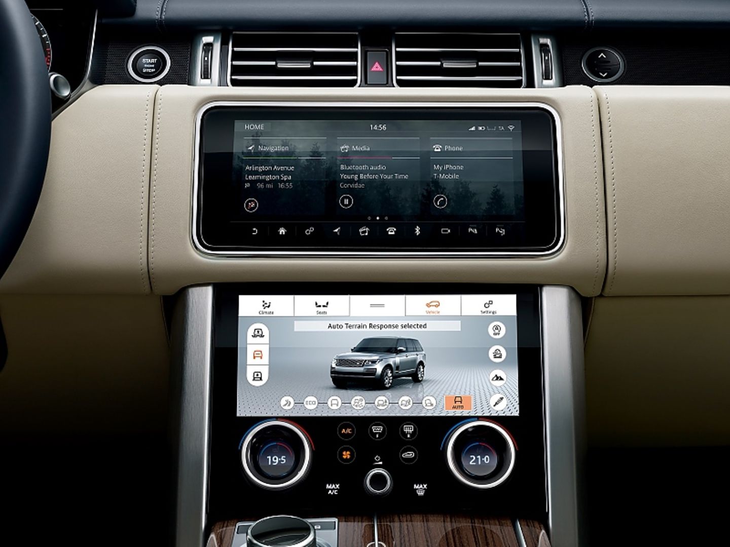 Range Rover SD V6 Autobiography - innovative Mittelkonsole