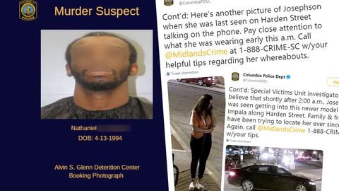 Uber-Irrtum: Nathanial R., Fahndungsaufrufe der Polizei Columbia