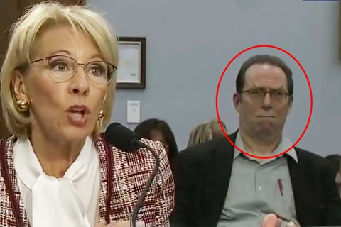 US-Bildungsministerin Betsy DeVos verteidigt ihren Finanzplan vor dem Haushaltsausschuss im Repräsentantenhaus.