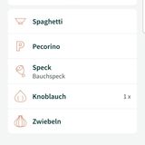 Lust auf Spaghetti Carbonara? Kein Problem. Dafür braucht man Spaghetti, Eier, Pecorino und Speck. Wer's ein bisschen kräftiger mag, gibt noch Knoblauch und Zwiebeln hinzu. Beim Knoblauch kann man sogar angeben, wie viele Knollen man einkaufen will. Wie die Original-Carbonara gelingen, erfahren Sie hier.