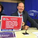 Martin Sonneborn auf einer Pressekonferenz