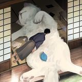 Eine viel zu große Katze