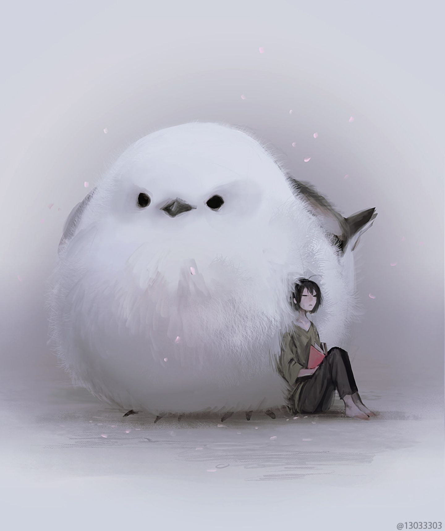 Ein flauschiger Vogel