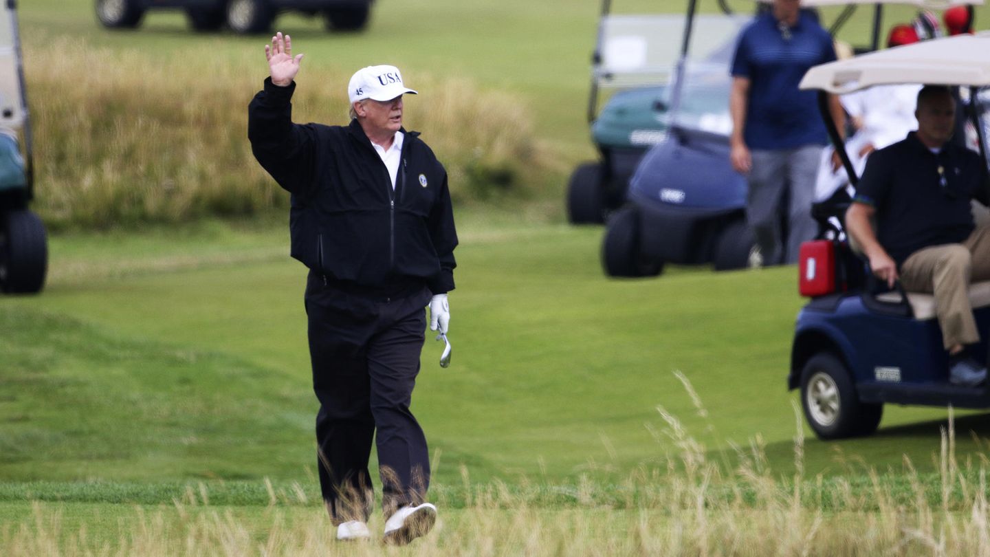 Donald Trump beim Golf