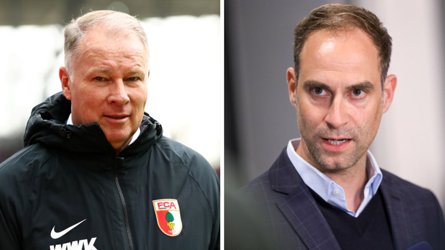 FCA-Manager Stefan Reuter (l.) und RB-Geschäftsführer Stefan Mintzlaff