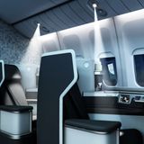 Kategorie: Materialien und Komponenten  Es werde Licht, aber sehr gezielt: Das "µLED Reading Light" des Mehrfachsiegers Collins Aerospace wirft einen punktuelleren Lichtkegel als andere LED-Beleuchtungen und lässt sich dimmen.