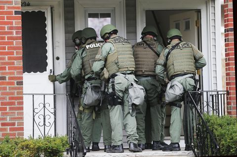 Eine Spezialeinheit zum Stürmen von Wohnungen der US-Polizei (Symbolfoto)