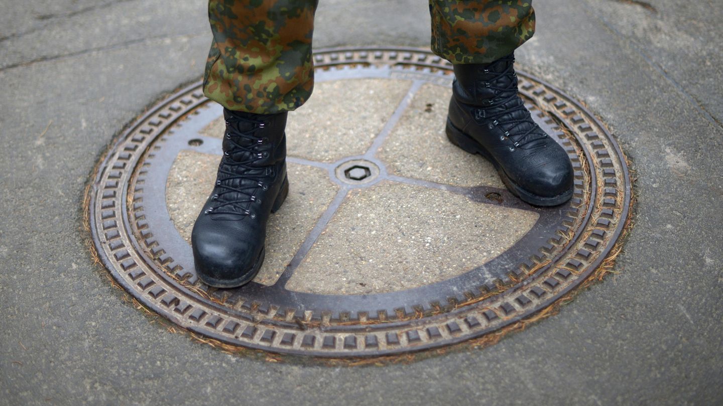Relikte des Kalten Kriegs Sprengschacht