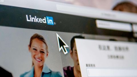 Das Foto zeigt den Internetauftritt des Karrierenetzwerks LinkedIn