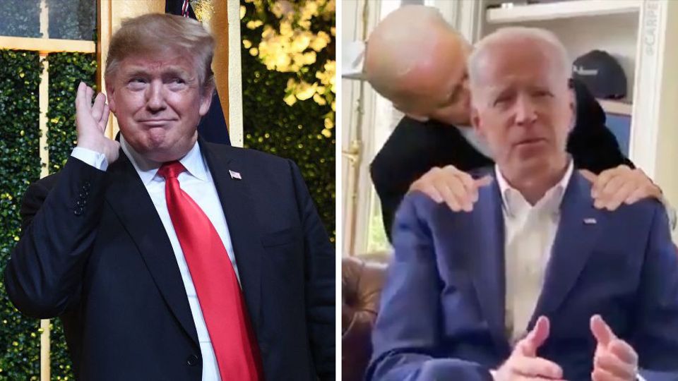 Trump verhöhnt Biden via bearbeiteten Twitter-Video Trump gegen Biden