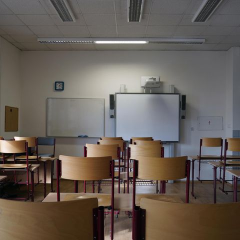 Ein Klassenzimmer einer Schule in den USA
