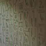 Hieroglyphen in der Pyramide des Pharaos.