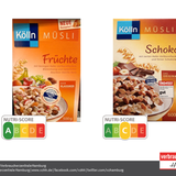 Zwei Kölln-Müslis im direkten Vergleich: Die Schoko-Variante (rechts) konnte zwar bei "Ökotest" überzeugen, wie das Label verrät. In puncto Gesundheit hat aber das Früchte-Müsli (links) die Nase vorn. 
