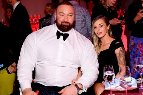 Hafþór Júlíus Björnsson und seine Frau Kelsey Henson