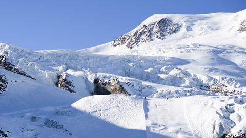 Skigebiet Saas-Fee in der Schweiz