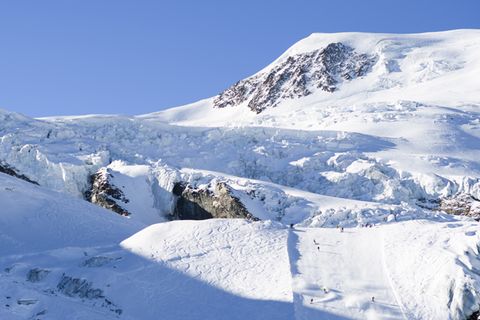 Skigebiet Saas-Fee in der Schweiz