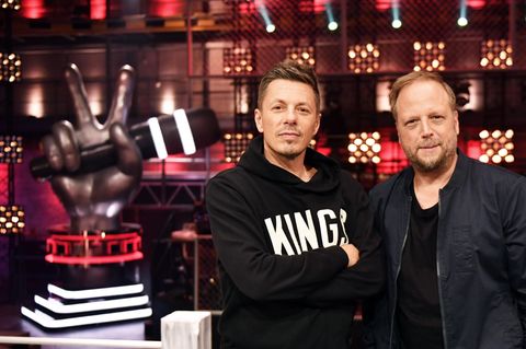 Die Musiker Michi Beck (l.) und Smudo, Jurymitglieder der Musik-Show "The Voice of Germany"
