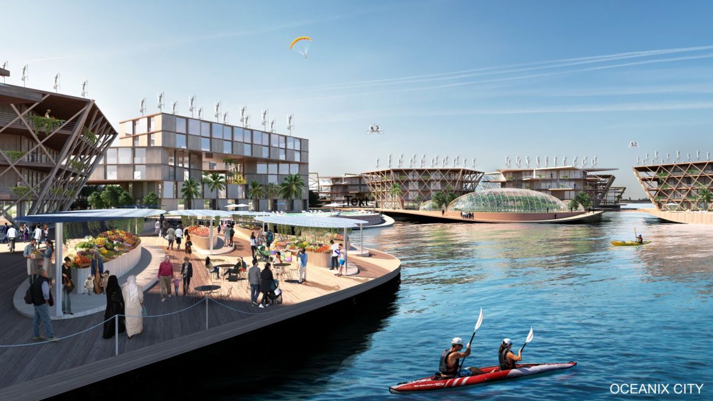 Autos wird es in der schwimmenden Stadt nicht geben.