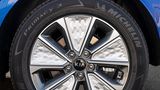 Zum Kia e-Soul gehören auffällige Felgen