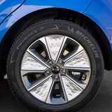 Zum Kia e-Soul gehören auffällige Felgen