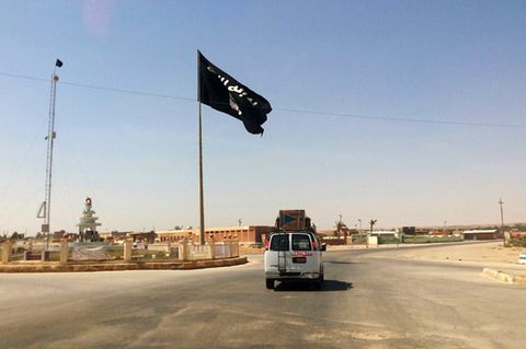 IS-Flagge im Irak