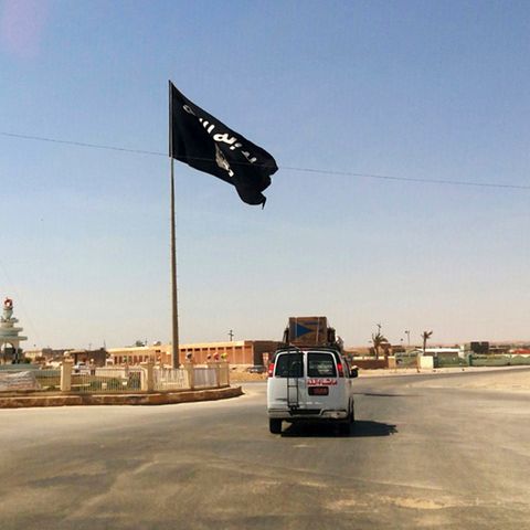 IS-Flagge im Irak
