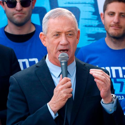 Benny Gantz bei einer Wahlkampfveranstaltung