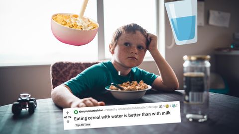 Cornflakes Wasser Milch Reddit