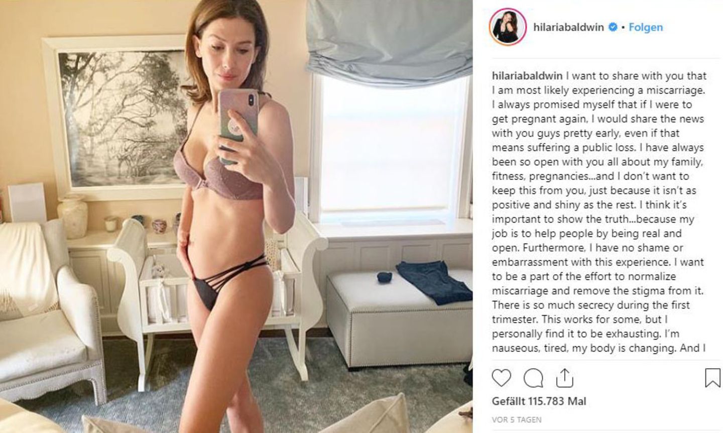 Hilaria Baldwin teilte ihre Sorgen auf Instagram.