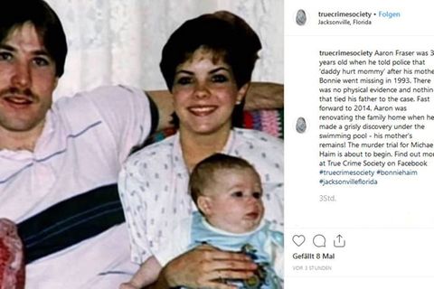 Michael und Bonnie Haim vor fast dreißig Jahren mit ihrem Sohn Aaron