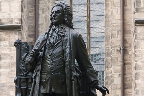 Denkmal vor der Thomaskirche: Johann Sebastian Bach