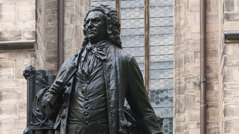 Citytrip Sachsen: Denkmal vor der Thomaskirche: Johann Sebastian Bach Denkmal vor der Thomaskirche: Johann Sebastian Bach