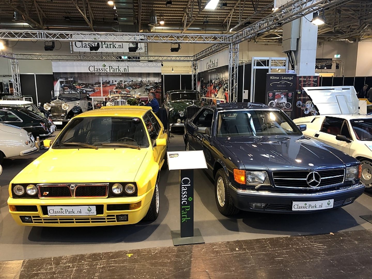 Lancia Delta und Mercedes 500 SEC