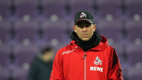 Trainer des 1. FC Köln Markus Anfang verließ nach dem Spiel schnell das Stadion