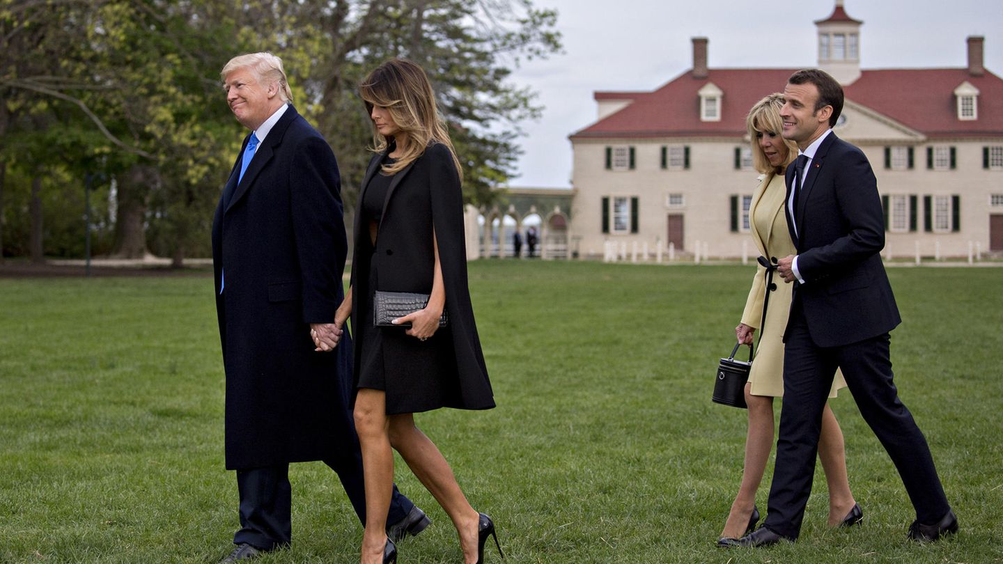 Donald Trump Emmanuel Macron