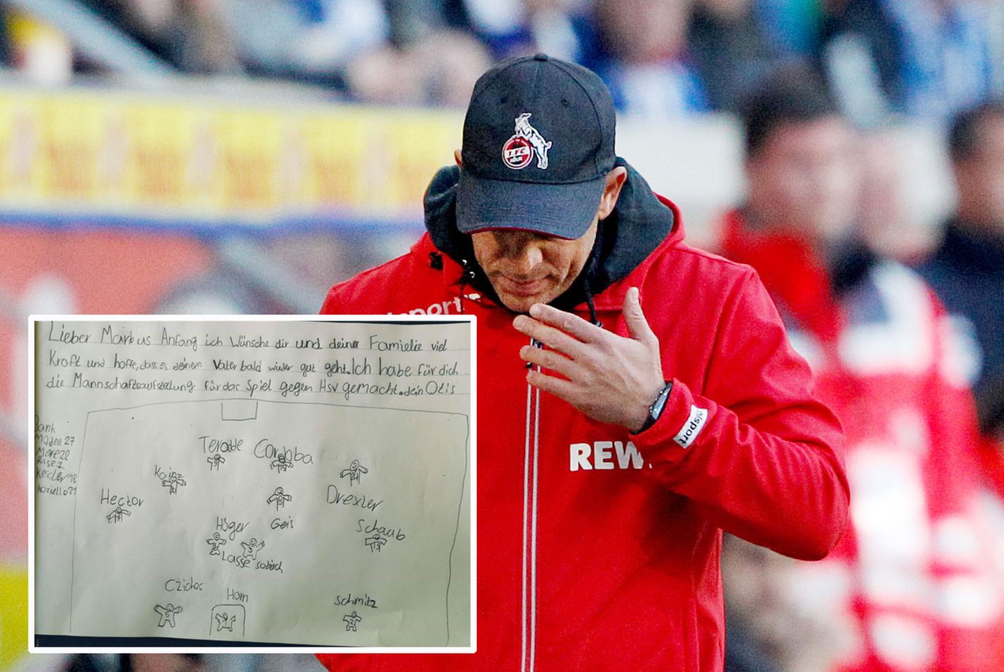 Ein Fan des 1. FC Köln schrieb einen Brief an Coach Markus Anfang