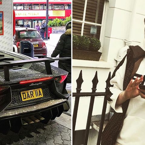 Zwei Millionen Swarovski-Steine: Prollige "Rich Kid"-Aktion: Russin verwandelt Lamborghini in Bling-Bling-Batmobil