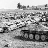 Jagdpanzer 38t eines aufgelösten deutschen Verbandes in Frankreich.