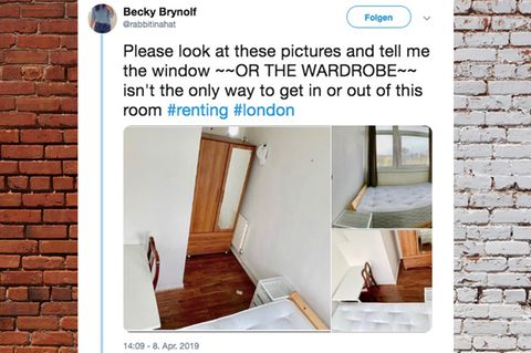 Wohnungsnot in London: kuriose Anzeige für WG-Zimmer ohne Tür