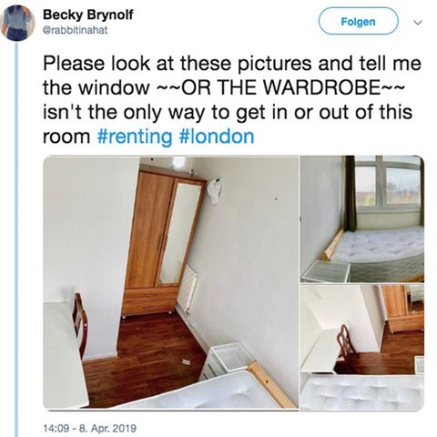Wohnungsnot in London: kuriose Anzeige für WG-Zimmer ohne Tür