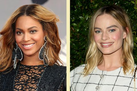 Kunst Gesichter Beyonce Margot Robbie
