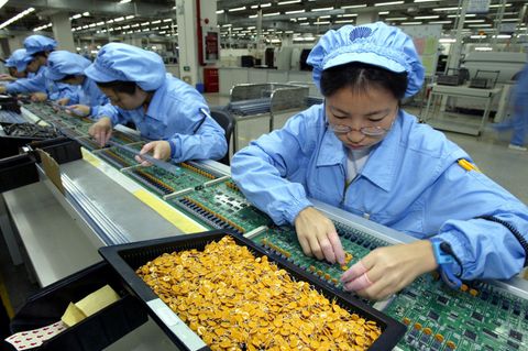 Mitarbeiterin bei Huawei